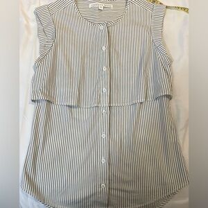 veronica beard Striped blouse shirt top women's 0
